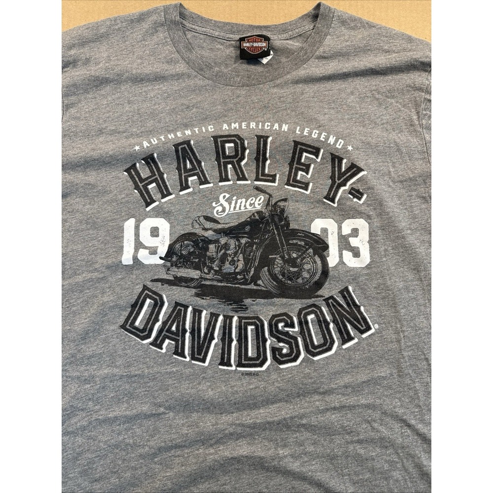 Harley Davidson 2X Gray T-Shirt, 2 Sided Graphic, Desert Wind Mesa Arizona